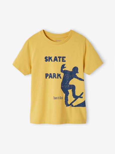 T-Shirt with Message for Boys night blue+royal blue+sage green+yellow 