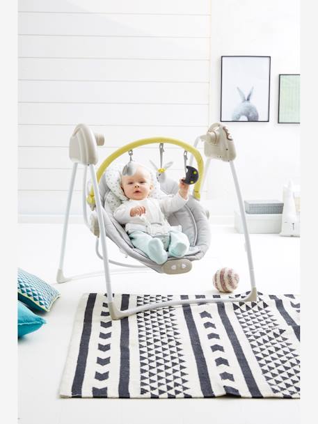 VERTBAUDET Babyswing with Toy Bar Light Grey 