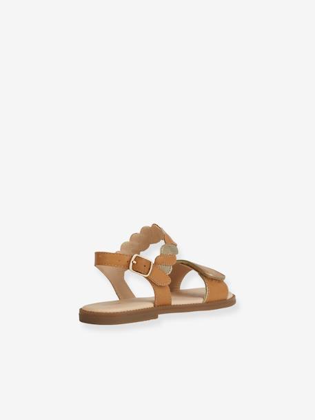 Sandals for Children, J4535 Karly Girl by GEOX® brown 