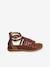 Spartan Style Leather Sandals for Children brown 