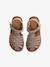 Leather Sandals for Children, Designed for Autonomy gold 