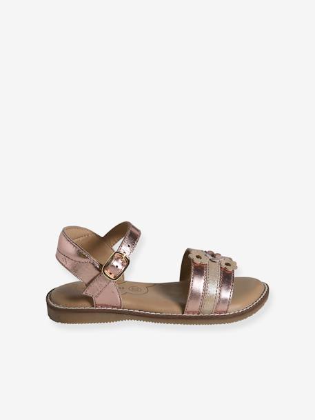 Leather Sandals for Children, Designed for Autonomy ochre 