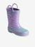 Wellies for Children, Designed for Autonomy printed violet 