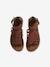 Spartan Style Leather Sandals for Children brown 