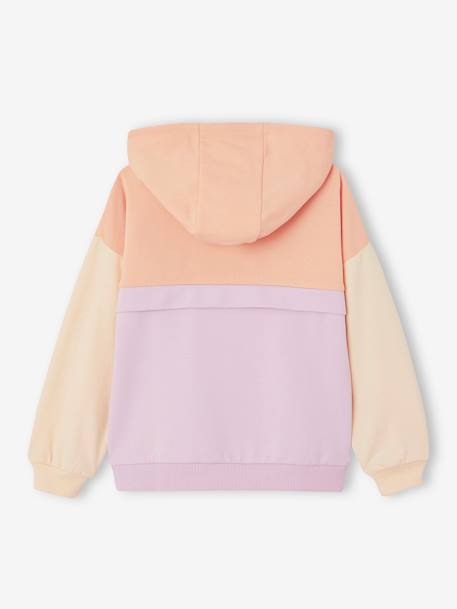 Sports Colourblock Hoodie for Girls lilac 