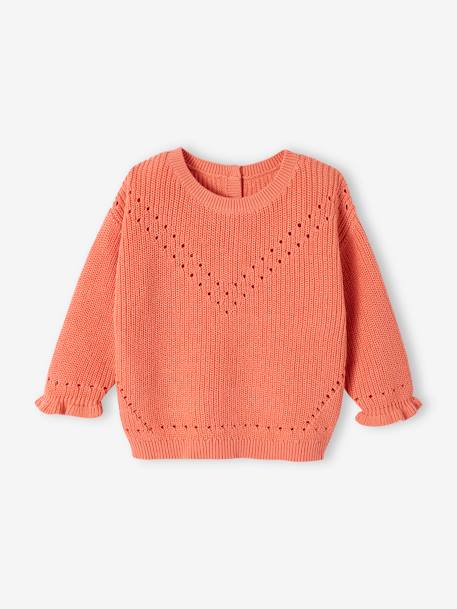 Rib Knit Jumper for Babies rose 