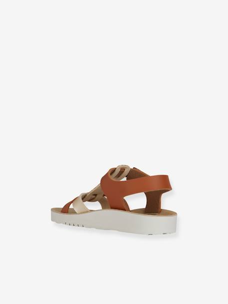 Sandals for Children, J45EA Costarei Girl by GEOX® brown 