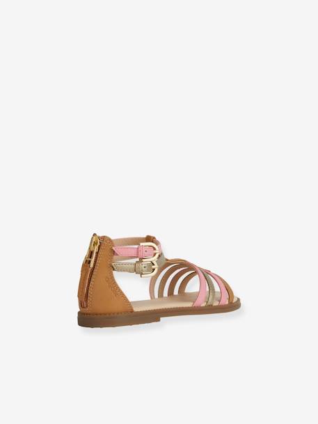 Sandals for Children, J7235 Karly Girl by GEOX® brown 