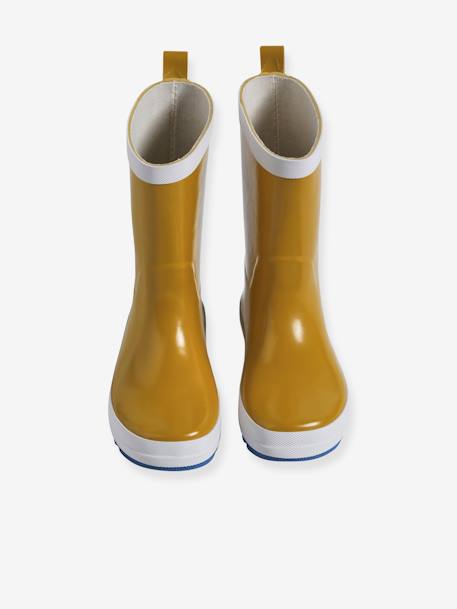 Reflective Wellies for Children mustard+navy blue 