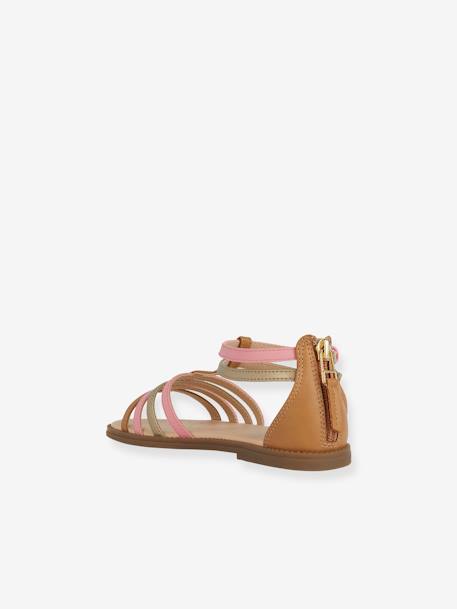 Sandals for Children, J7235 Karly Girl by GEOX® brown 