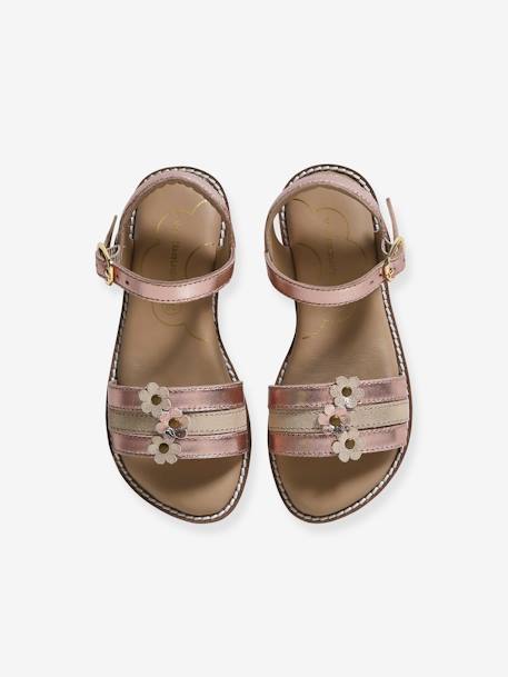 Leather Sandals for Children, Designed for Autonomy ochre 