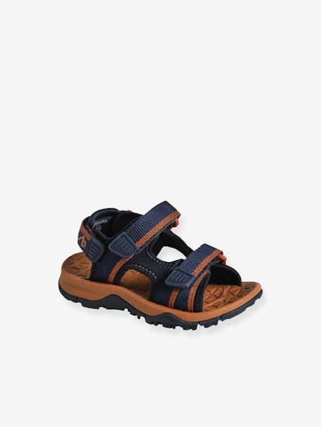 Trekking Sandals for Children, Designed for Autonomy set blue 