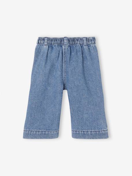 Wide Leg Denim Trousers for Babies stone 