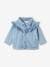 Denim Jacket with Ruffles for Babies bleached denim 