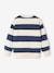 Sweatshirt with Wide Stripes & Bouclé Badge for Boys apricot+night blue 