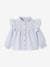 Ruffled Blouse for Babies sky blue 