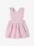 Dungaree Dress in Cotton Gauze, for Babies caramel+GREEN MEDIUM SOLID+lilac+Pink 