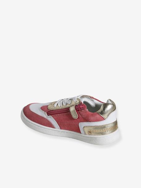 Leather Trainers for Girls, Designed for Autonomy set beige+set pink 