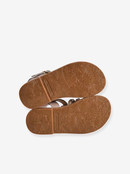 Open Sandals for Children, Designed for Autonomy gold 