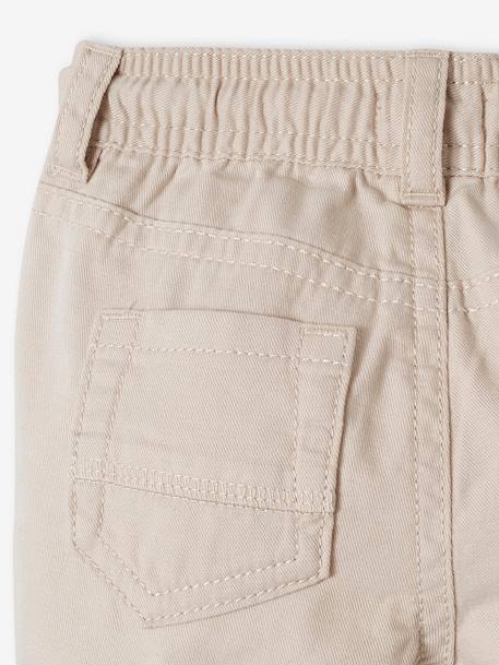 Twill Shorts with Elasticated Waistband, for Baby Boys beige+Brown+Grey Anthracite 