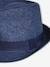 Straw-Like Panama Hat for Boys blue+navy blue 