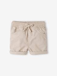 Baby-Shorts-Twill Shorts with Elasticated Waistband, for Baby Boys