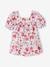 Floral Dress with Ruffles for Babies ecru 