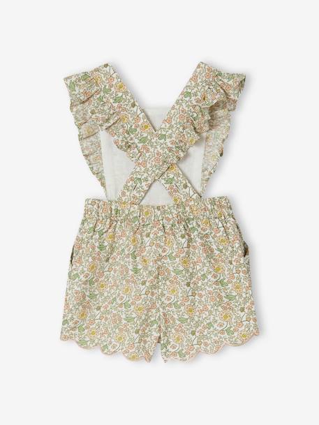 Floral Playsuit for Babies vanilla 