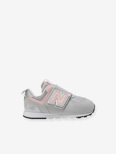 Hook-&-Loop Trainers for Babies, NW574PK NEW BALANCE® mouse grey 