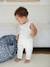 Cotton Gauze Jumpsuit for Newborns 6306+ecru 