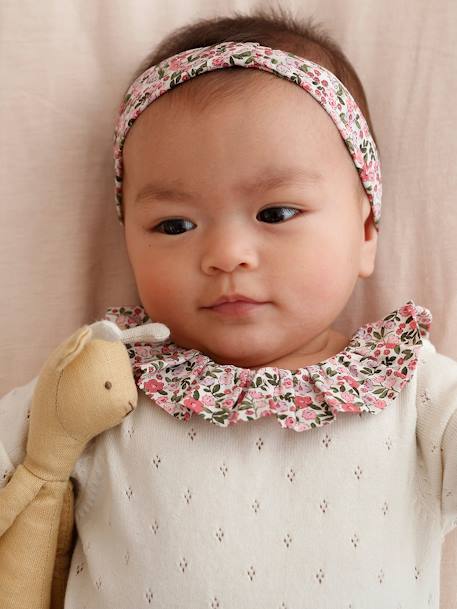 Jumpsuit & Headband for Newborns ecru 