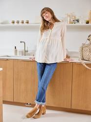 Maternity-Nursing Clothes-Cotton Gauze Blouse, Maternity & Nursing Special