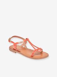 Shoes-Leather Sandals for Children, Bappy by LES TROPEZIENNES® PAR M. BELARBI