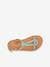 Leather Sandals for Children, Bappy by LES TROPEZIENNES® PAR M. BELARBI beige+coral+turquoise+yellow 