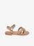 Leather Sandals for Children, Badalia by LES TROPEZIENNES® PAR M. BELARBI golden beige 