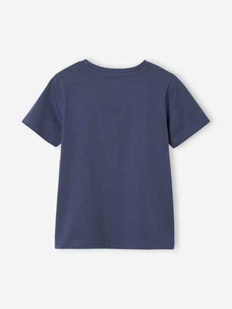 T-Shirt with Animal Motifs for Boys marl grey+slate blue 