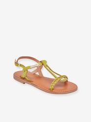 Shoes-Leather Sandals for Children, Bappy by LES TROPEZIENNES® PAR M. BELARBI