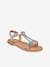 Leather Sandals for Girls, Badou by LES TROPEZIENNES® PAR M. BELARBI silver 