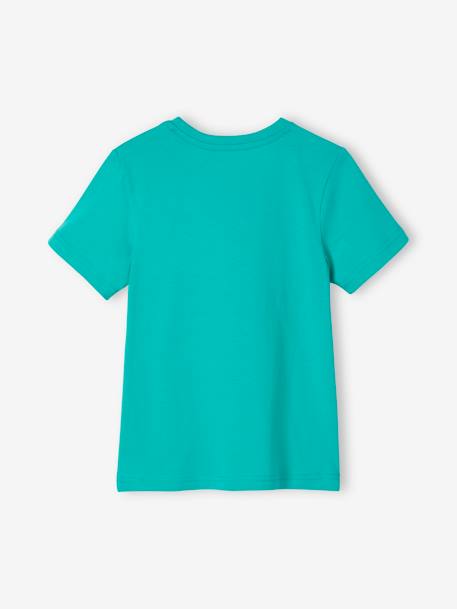 T-Shirt with Message for Boys mint green+night blue+royal blue+sage green+white+yellow 