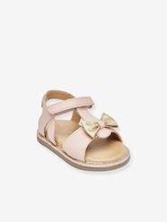 Shoes-Baby Footwear-Baby Girl Walking-Hook-&-Loop Leather Sandals for Babies, Izorro by LES TROPEZIENNES® PAR M. BELARBI