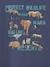 T-Shirt with Animal Motifs for Boys marl grey+slate blue 