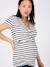 Eco-Responsible Maternity Top, Fiona by ENVIE DE FRAISE striped white 