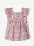 Dress with Ruffles for Babies chequered pink+printed pink 