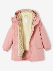 Girls-Coats & Jackets-Coats & Parkas-3-in-1 Hooded Parks & Floral Removable Windcheater for Girls