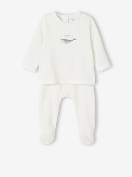 Pack of 2 Jersey Knit Pyjamas for Babies sky blue 