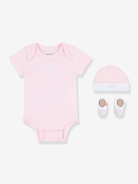 Set of 3 Batwing Items by Levi's® for Babies pale pink+sky blue 