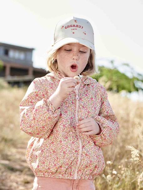 Cherry Cap for Girls ecru 