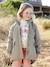 3-in-1 Hooded Parks & Floral Removable Windcheater for Girls khaki+rose 