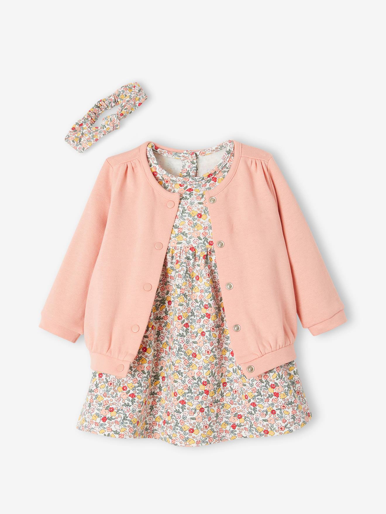 Baby girl best sale dress with cardigan