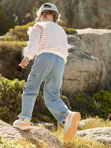 Cargo Jeans Loose Fit, Pull-Ons, for Girls stone 